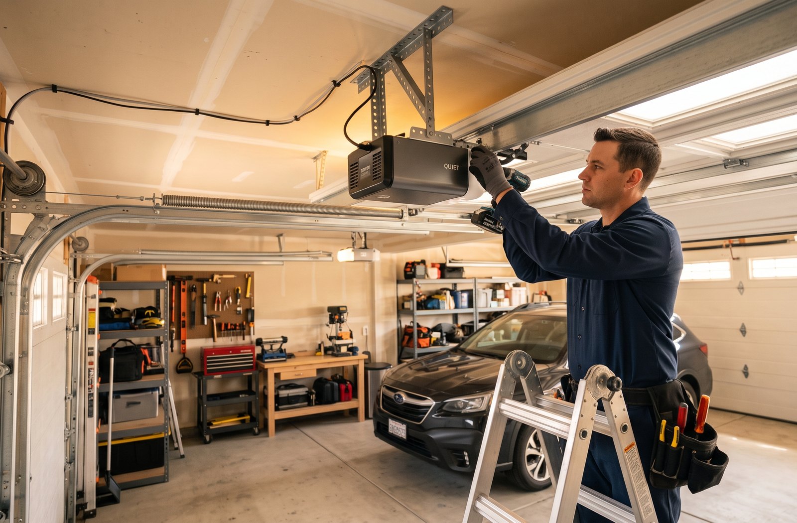 opener installation image for Garage Doors Milpitas