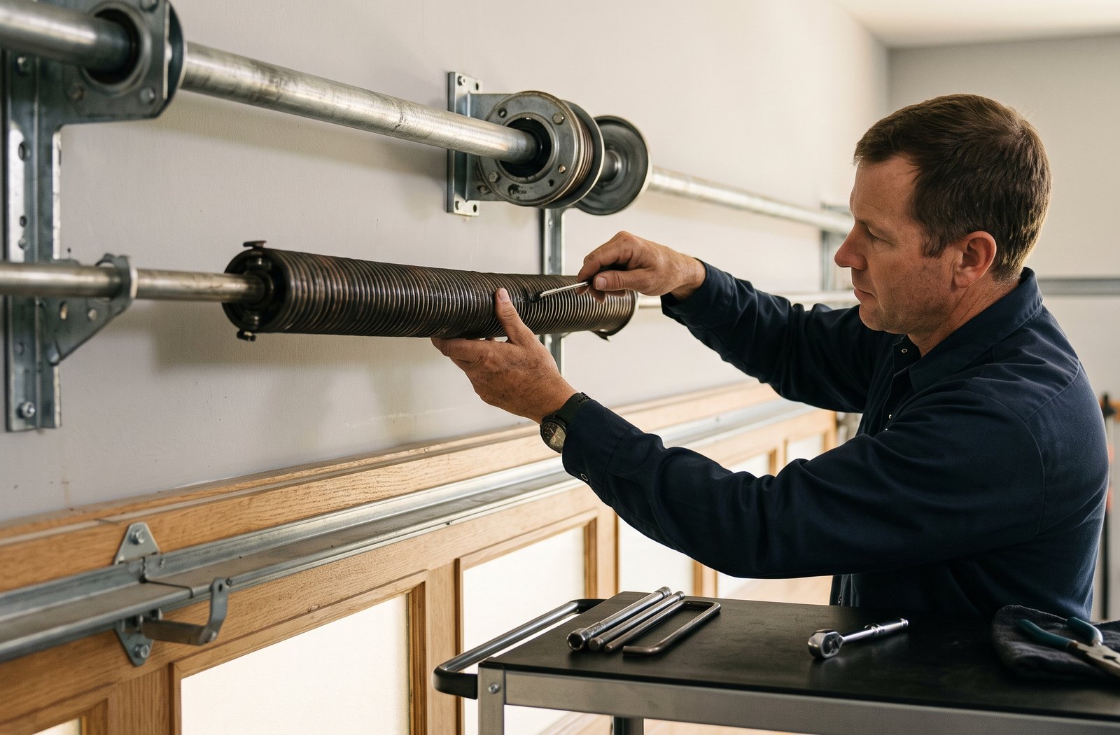 spring repair image for Garage Doors Milpitas