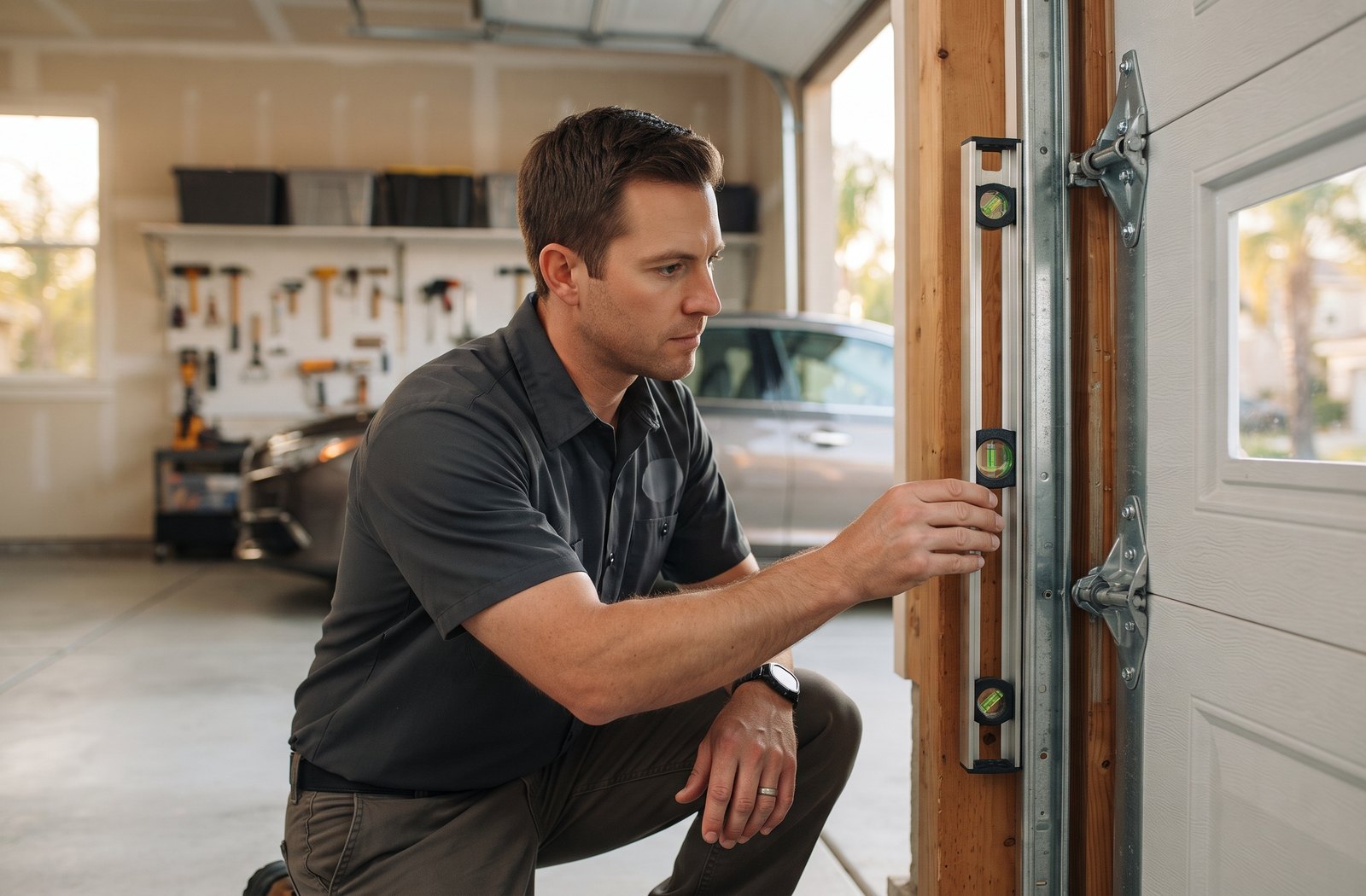 track alignment image for Garage Doors Milpitas