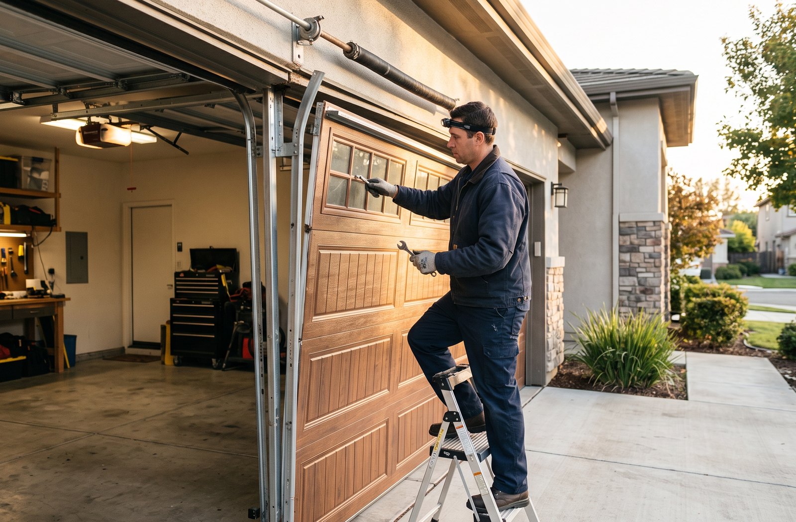 off-track repair image for Garage Doors Milpitas