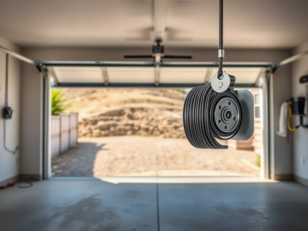 Garage Door Cable Repair editorial image for Milpitas garage door service